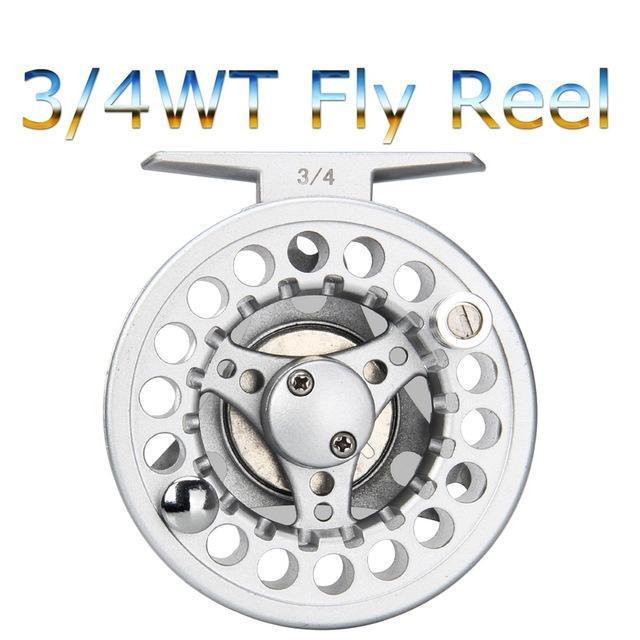 1/2 3/4 5/6 7/8Wt Fly Reel Silver Die Casting Large Arbor Fly Fishing Reel Spare-Fly Fishing Reels-Bargain Bait Box-34-Bargain Bait Box