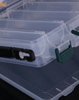 12 Compartments Transparent Double Sided Box Case Bait Lures Shrimp Tackle-Sikiwind Fishing Store-Bargain Bait Box