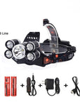 12000Lm Waterproof Powerful Headlamp Creexml-T6+4Q5 Led Headlight Fishing Head-Flashlights & Headlamps-Bargain Bait Box-Bargain Bait Box