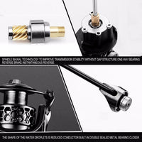 12+1 Ball Bearings Spinning Fishing Reel Cnc Aluminium Spool Light Weight-Spinning Reels-Go Cycling & Fishing Store-1000 Series-Bargain Bait Box