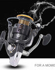 12+1Bb 5.2:1 Metal Spool Spinning Fishing Reel Cnc Metal Rocker Arm Fishing-Spinning Reels-duo dian Store-1000 Series-Bargain Bait Box
