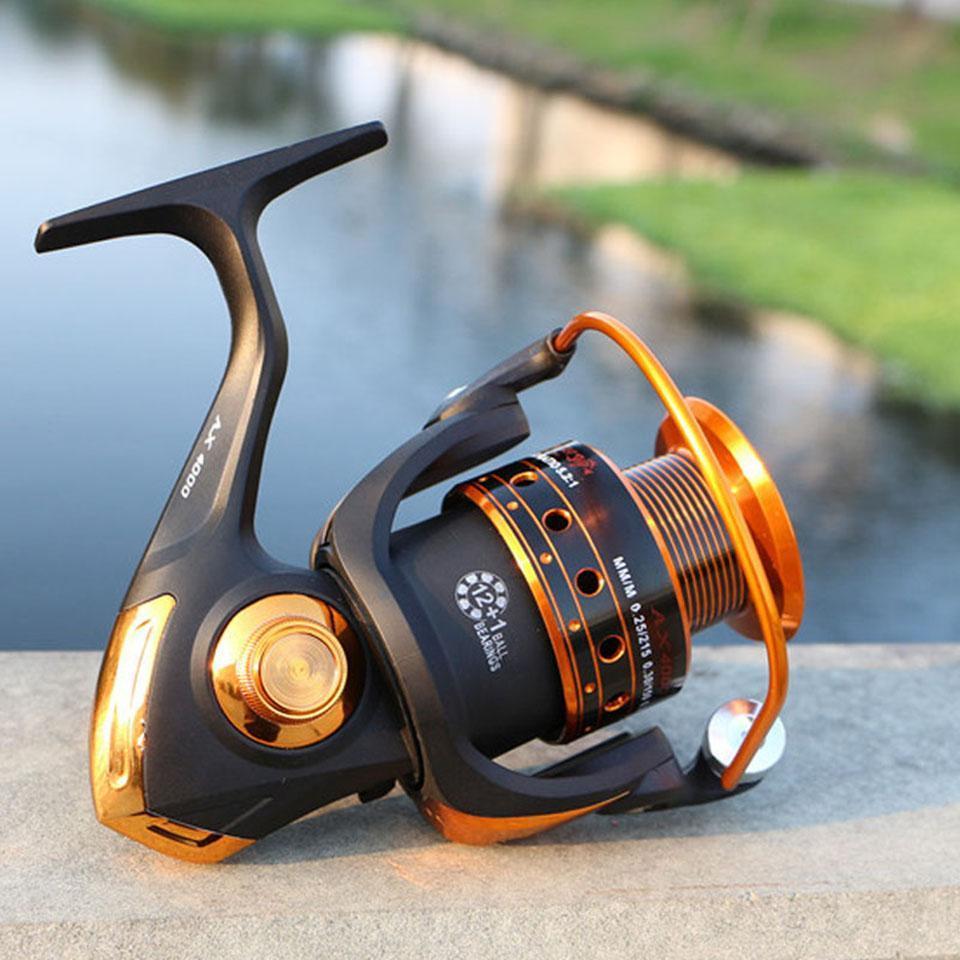 12+1Bb Gear Ratio 5.2:1 500 - 9000 Series Metal Line Cup Spinning Fishing Reel-Spinning Reels-YPYC Sporting Store-Style 1-1000 Series-Bargain Bait Box