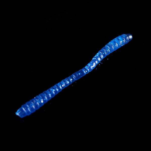 12Pcs Smell Plastic Worm Soft Bait 11Cm /2.5G Soft Bait Luminous Earthworm-Worms &amp; Grubs-Bargain Bait Box-Blue-Bargain Bait Box
