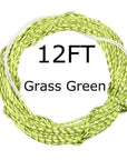 12Ft (3.6M) / 13Ft (3.9M) Tenkara Fly Fishing Line Furled Leader Grass Green-Angler Dream Official Store-Grass green 12FT-Bargain Bait Box