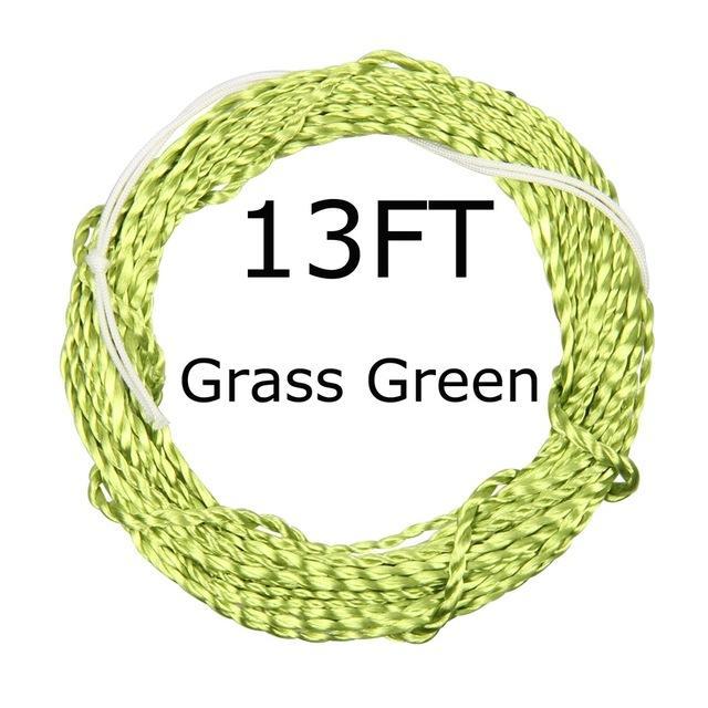 12Ft (3.6M) / 13Ft (3.9M) Tenkara Fly Fishing Line Furled Leader Grass Green-Angler Dream Official Store-Grass green 13FT-Bargain Bait Box