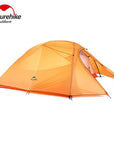 1.2Kg Naturehike Tent 20D Silicone Fabric Ultralight 2 Person Double Layers-Mount Hour Outdoor Co.,Ltd store-Orange-Bargain Bait Box