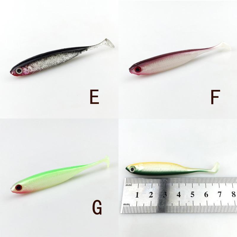 12Pc/Lot Soft Fishing Lure 6.8Cm 2.6G Artificial Bait Fishing Lures Soft Plastic-Dreamer Zhou'store-Color A-Bargain Bait Box