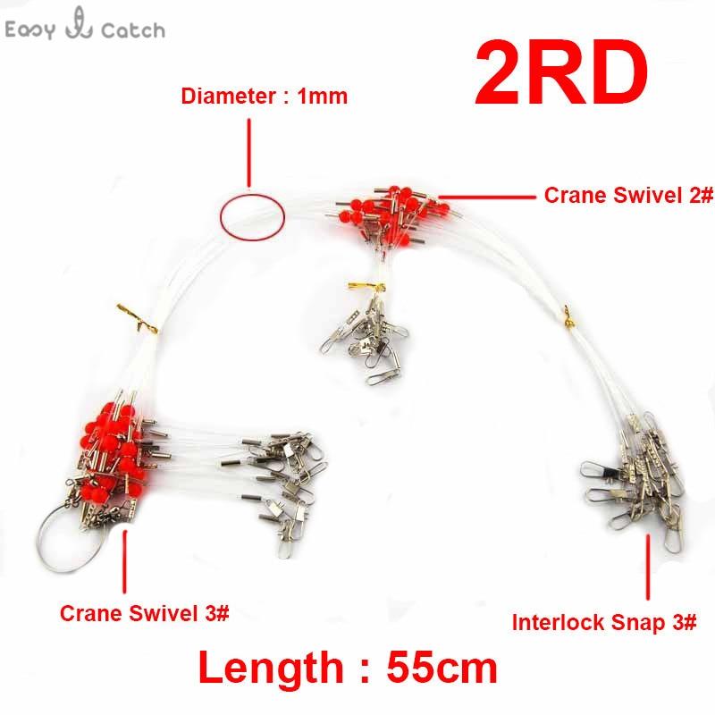 12Pcs 35Cm 55Cm Nylon Monofilament Fishing Wire Leaders Arms Trace Spinning-Fishing Lines-Fishing equipment Store-1RD 35cm-Bargain Bait Box