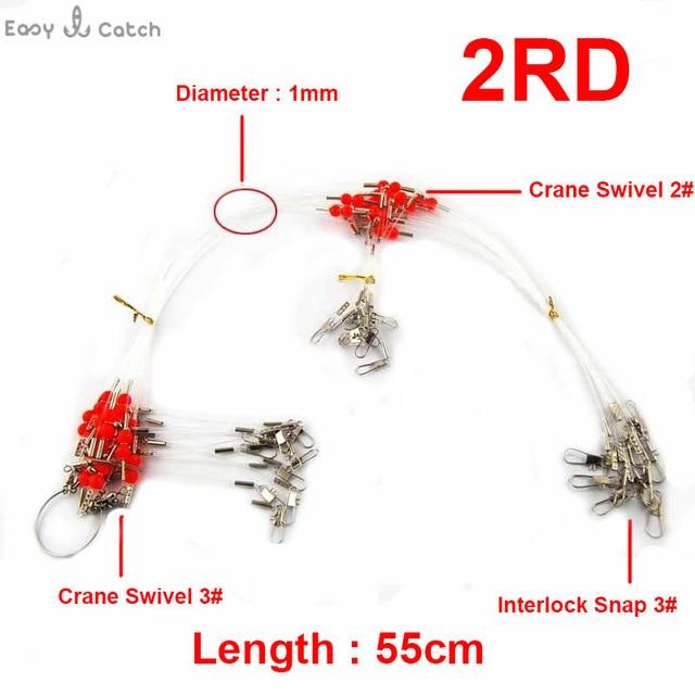 12Pcs 35Cm 55Cm Nylon Monofilament Fishing Wire Leaders Arms Trace Spinning-Fishing Lines-Fishing equipment Store-2RD 55cm-Bargain Bait Box
