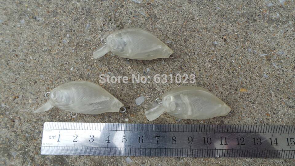 12Pcs Unpainted Clear Plastic Fishing Lure Bodies. 289#-5.5Cm .6G-Blank & Unpainted Lures-paky pei's store-Bargain Bait Box