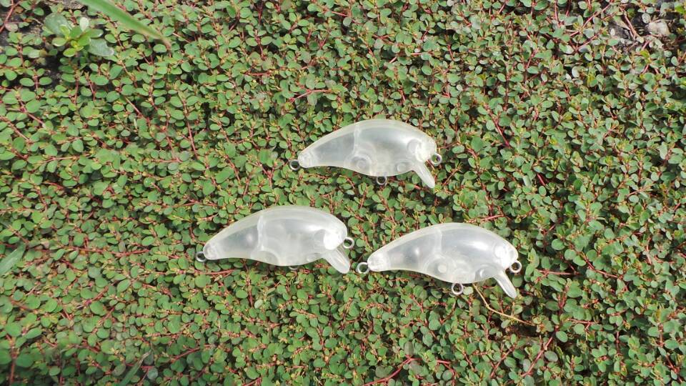 12Pcs Unpainted Clear Plastic Fishing Lure Bodies35