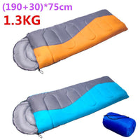 1300G (190+30)*75Cm Winter Sleeping Bag For Outdoor Camping Hiking Travelling-Hoomore Skates Store-Blue-Bargain Bait Box
