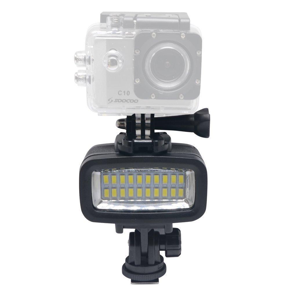130Ft Diving Underwater Gopro Waterproof Led Video Light Built-In Li-Ion Battery-Action Cameras-DHphoto Store-Bargain Bait Box