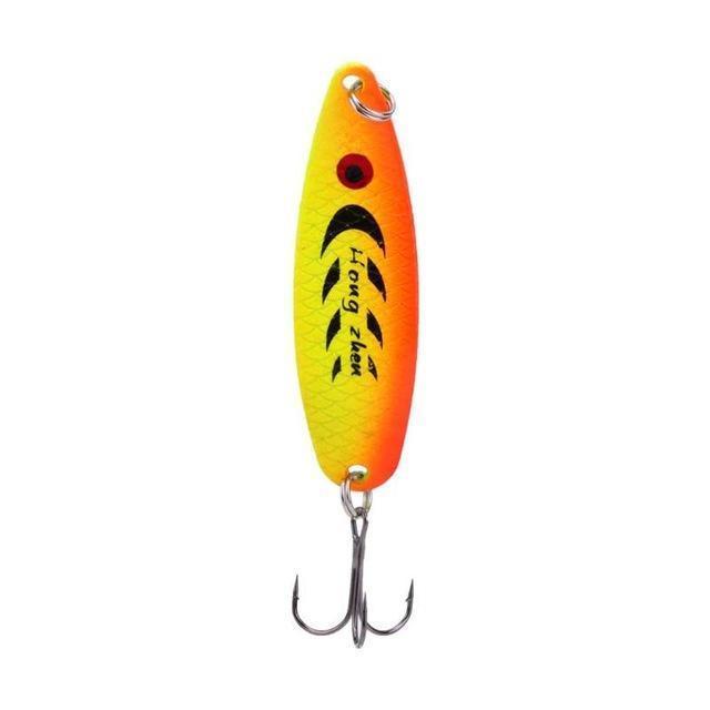 13G Metal Spoon Fishing Lure Spinner Bait Colorful Sequins Hooks Model 6-Splendidness-Violet-Bargain Bait Box