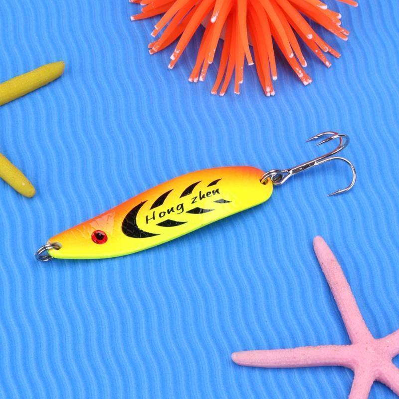 13G Metal Spoon Fishing Lure Spinner Bait Colorful Sequins Hooks Model 6-Splendidness-White-Bargain Bait Box