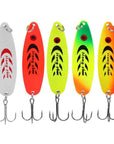 13G Metal Spoon Fishing Lure Spinner Bait Colorful Sequins Hooks Model 6-Splendidness-White-Bargain Bait Box