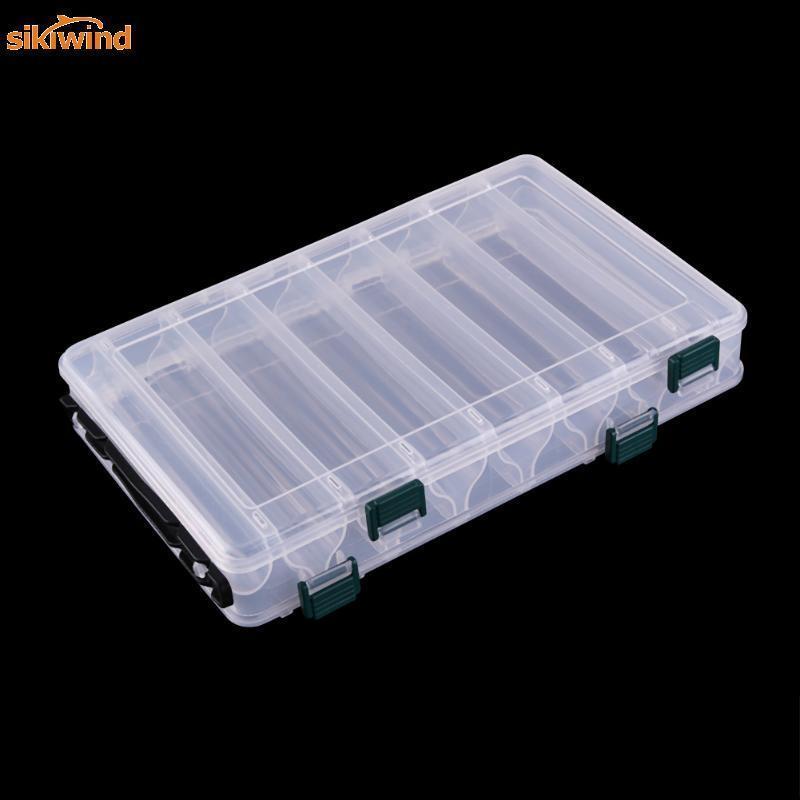 14 Compartments Double Sided Plastic Multifunction Storage Case Fishing Lures-Sikiwind Fishing Store-Bargain Bait Box