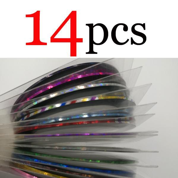 14Pcs\Set Adhesive Holographic Tape Reflective Tapes Decoration Waterproof-Holographic Stickers-Bargain Bait Box-Bargain Bait Box