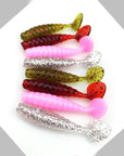 14Pcs/Lot 4Cm/1.3G Lures Soft Bait Worms Fishing Lure With Salt Smell Hot-Dreamer Zhou'store-color A-Bargain Bait Box