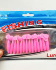 14Pcs/Lot 4Cm/1.3G Lures Soft Bait Worms Fishing Lure With Salt Smell Hot-Dreamer Zhou'store-color C-Bargain Bait Box