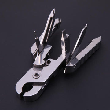 15 In 1 Edc Camping Screwdriver Wire Plier Outdoor Keychain Crimping Scissors-Bluenight Outdoors Store-Bargain Bait Box