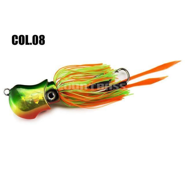 150G 5.3Oz Salty Rubber Bottom Madai Snapper Jig, Saltwater Fishing Jigging-countbass Official Store-Col 08-Bargain Bait Box