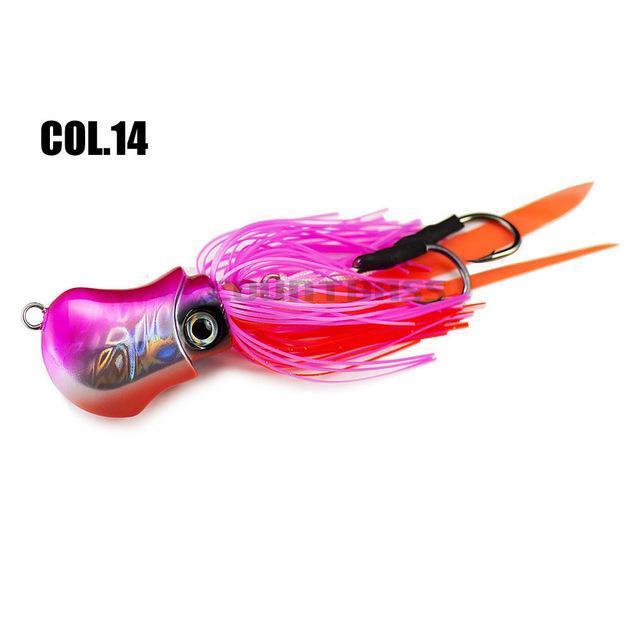 150G 5.3Oz Salty Rubber Bottom Madai Snapper Jig, Saltwater Fishing Jigging-countbass Official Store-Col 14-Bargain Bait Box
