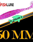 15Pcs/Lot Afish Paddle Tail Soft 50Mm 1G T Tail Fishy Smell Worms Bass Sea-Unrigged Plastic Swimbaits-Bargain Bait Box-COLOR6-Bargain Bait Box