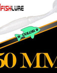 15Pcs/Lot Afish Paddle Tail Soft 50Mm 1G T Tail Fishy Smell Worms Bass Sea-Unrigged Plastic Swimbaits-Bargain Bait Box-COLOR9-Bargain Bait Box