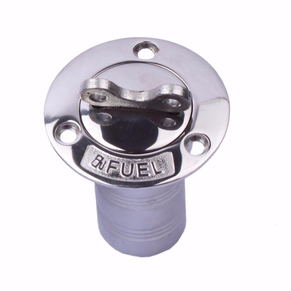 1.5"Stainless Steel Boat Deck Gas Fuel Filler With Key Cap Marine Fuel Fill-Boat Accessories-Bargain Bait Box-Bargain Bait Box
