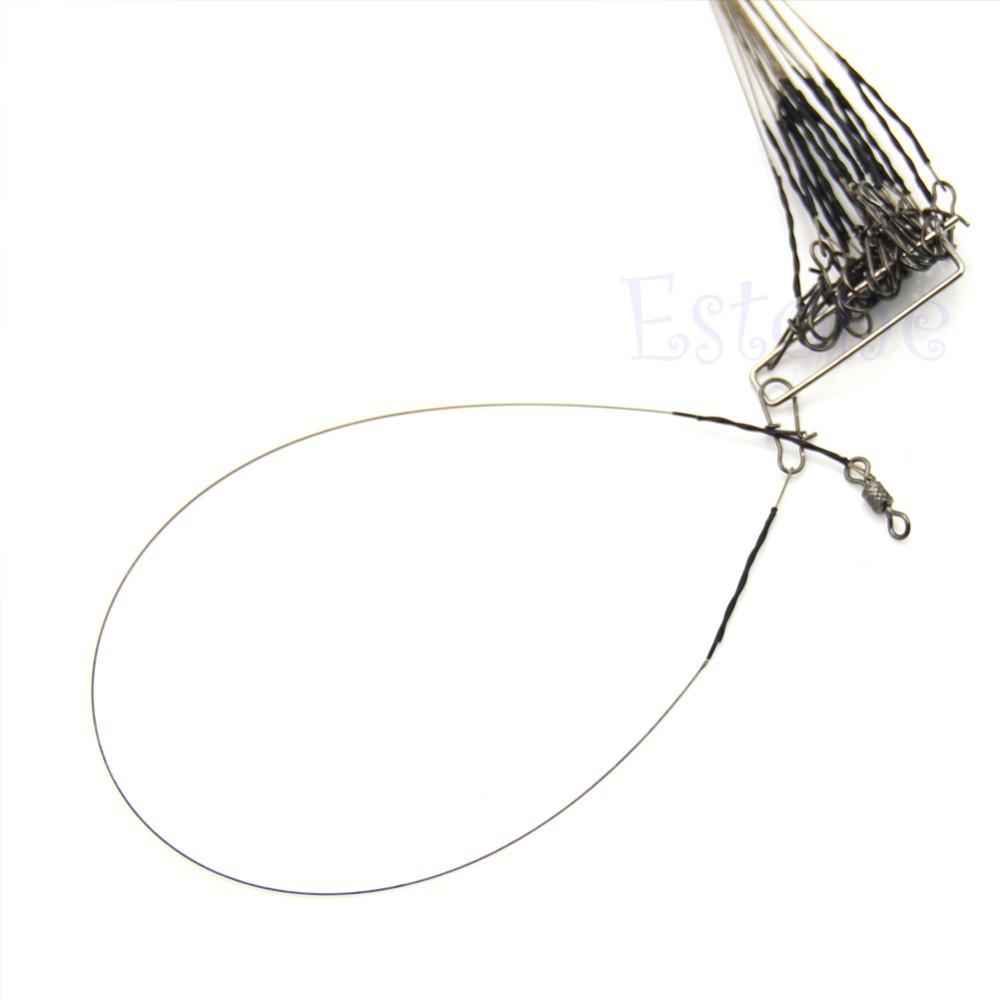 15Cm Fishing Trace Lures Leader Steel Wire Spinner + Printed Connector Us S28-Tammy MI Store-Bargain Bait Box