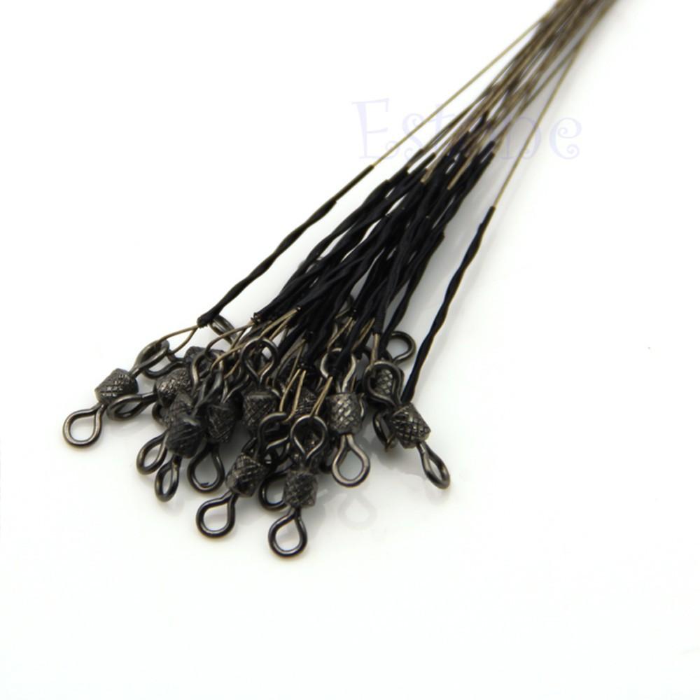 15Cm Fishing Trace Lures Leader Steel Wire Spinner + Printed Connector Us S28-Tammy MI Store-Bargain Bait Box