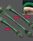 15Cm/20Cm/25Cm 20Pcs/Lot Fishing Lure Fishing Line Steel Wire Leader Swivel-BoBo Chou Store-15cm-Bargain Bait Box