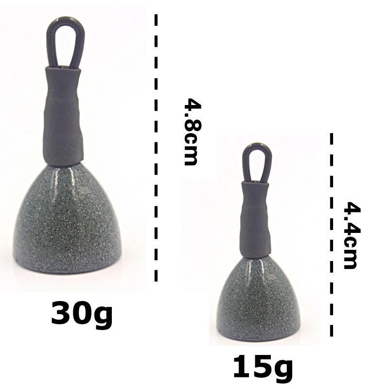 15G 30G Easy Load Depth Tester / Lead Weight With No-Toxic Rasin Coating Carp-Wifreo store-1 piece 15g-Bargain Bait Box