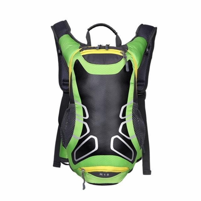 15L Outdoor Sport Backpack Road/Mountain Bike Cycling Bag Multi-Pocket For-FZCSPEEDS Store-Green Color-Bargain Bait Box