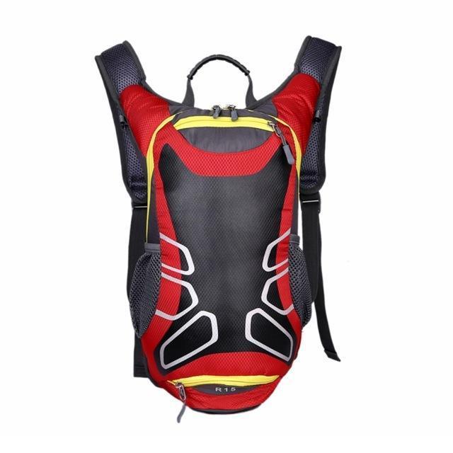 15L Outdoor Sport Backpack Road/Mountain Bike Cycling Bag Multi-Pocket For-FZCSPEEDS Store-Red Color-Bargain Bait Box