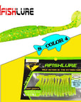 15Pcs/Lot Afishlure Paddle Tail Soft Lure 50Mm 1G T Tail Fishy Smell Worms-Afishlure Official Store-COLOR1-Bargain Bait Box