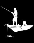 16.3*15.2Cm Personalized Car Stickers Sea Fishing Boat Reflective Vinyl Decals-Fishing Decals-Bargain Bait Box-Silver-Bargain Bait Box