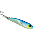 16G 0.6Oz Sea Bass Jig With Treble Hook, Micro Jigging Fishing Lure, Mini Lead-countbass Fishing Tackles Store-Blue-Bargain Bait Box