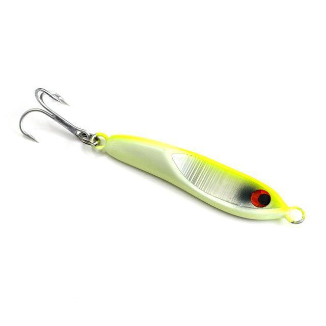 16G 0.6Oz Sea Bass Jig With Treble Hook, Micro Jigging Fishing Lure, Mini Lead-countbass Fishing Tackles Store-Chart-Bargain Bait Box