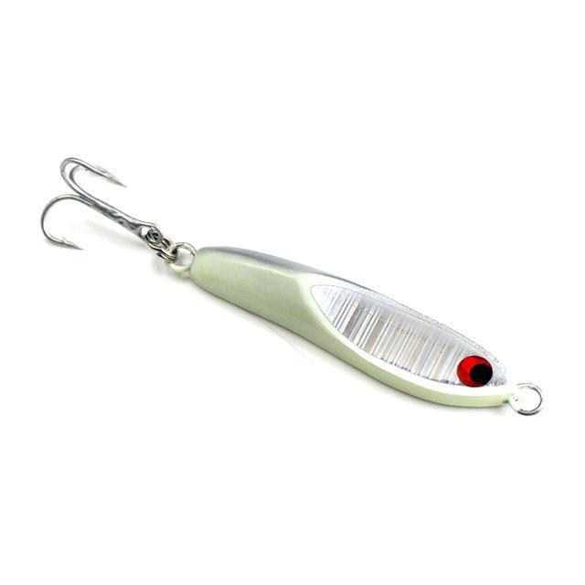 16G 0.6Oz Sea Bass Jig With Treble Hook, Micro Jigging Fishing Lure, Mini Lead-countbass Fishing Tackles Store-Silver-Bargain Bait Box