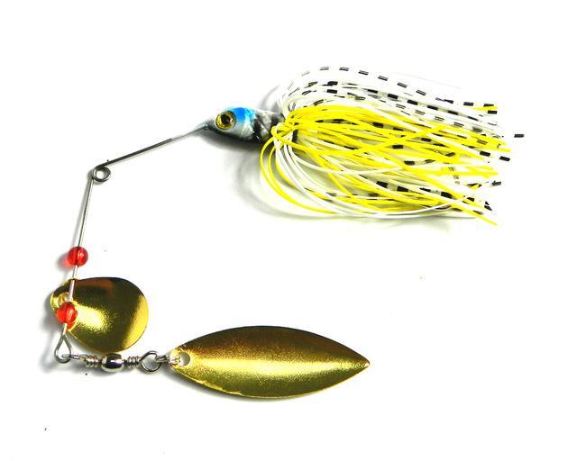17.4G Spinner Fishing Tackle Metal Spinner Hook Rubber Jig Lure Silicone Skirt-Spinnerbaits-Bargain Bait Box-1-Bargain Bait Box