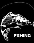 17.6Cm*19Cm Fish Fishing Car Styling Motorcycle Stickers Decals Vinyl S4-0086-Fishing Decals-Bargain Bait Box-Silver-Bargain Bait Box