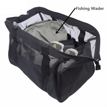 17.72*11.81*11.81 Inch Fly Bag Mesh Fishing Wader Bag Pvc Mesh Venting Fly-Waders Accessories-Bargain Bait Box-Bargain Bait Box