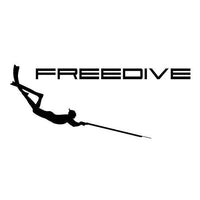 17.8Cm*7.2Cm Spear Fishing Sticker Wetsuit Pneumatic Speargun Freediving Snorkel-Fishing Decals-Bargain Bait Box-Black-Bargain Bait Box