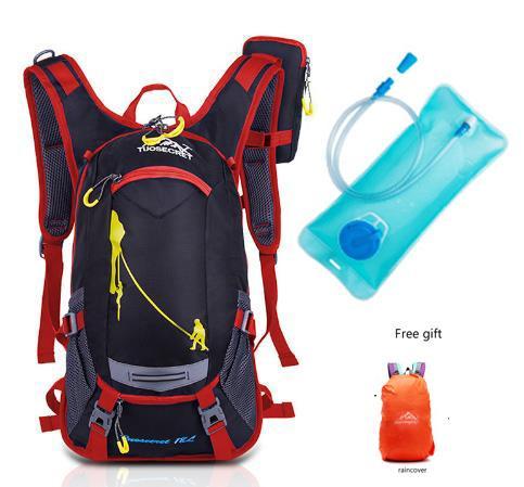 18L Waterproof Backpack Outdoor Sport Backpack Water Bag Camping Hiking-Gocamp-blue with water bag-Bargain Bait Box