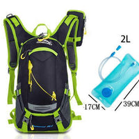 18L Waterproof Backpack Outdoor Sport Backpack Water Bag Camping Hiking-Gocamp-green with water bag-Bargain Bait Box