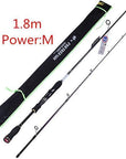 1.8M 2.1M 2.4M Spinning Rod 2 Section Carbon Fiber Lure Fishing Pole Canne A-Spinning Rods-Hepburn's Garden Store-White-Bargain Bait Box