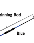 1.8M Red / Blue Casting/Spinning Fishing Rod Spinning Rod 2 Section M Actions-Baitcasting Rods-Sports fishing products-Blue-Bargain Bait Box