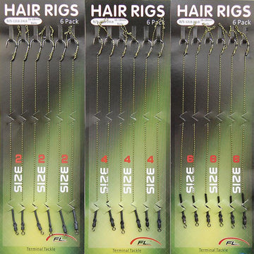 18Pcs Carp Fishing Hair Rigs Braided Thread 8340 High Carbon Steel Hook Swivel-Bait Rigs-Bargain Bait Box-Bargain Bait Box